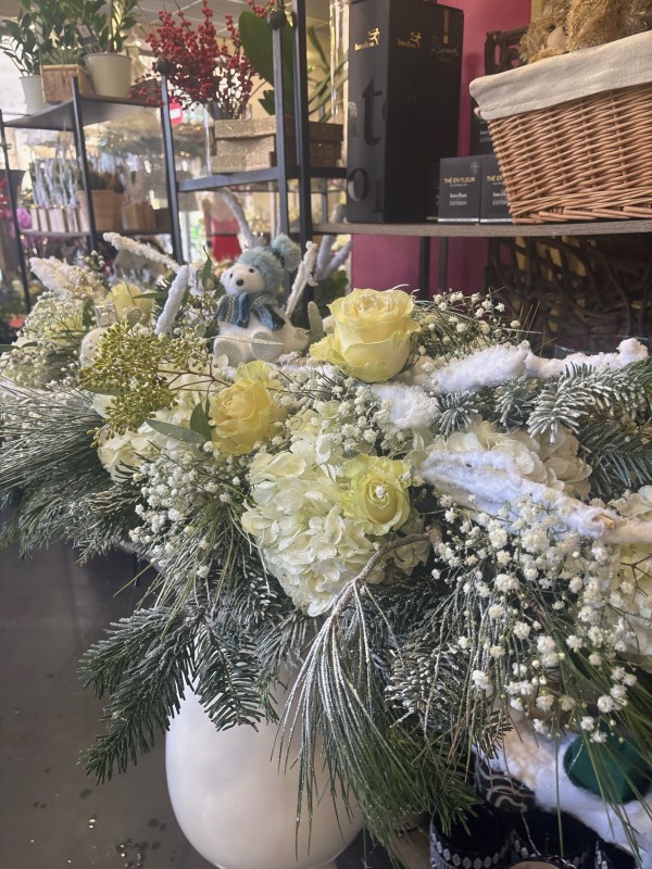 centre de table floral et composition floral pour hôtels à Marseille 